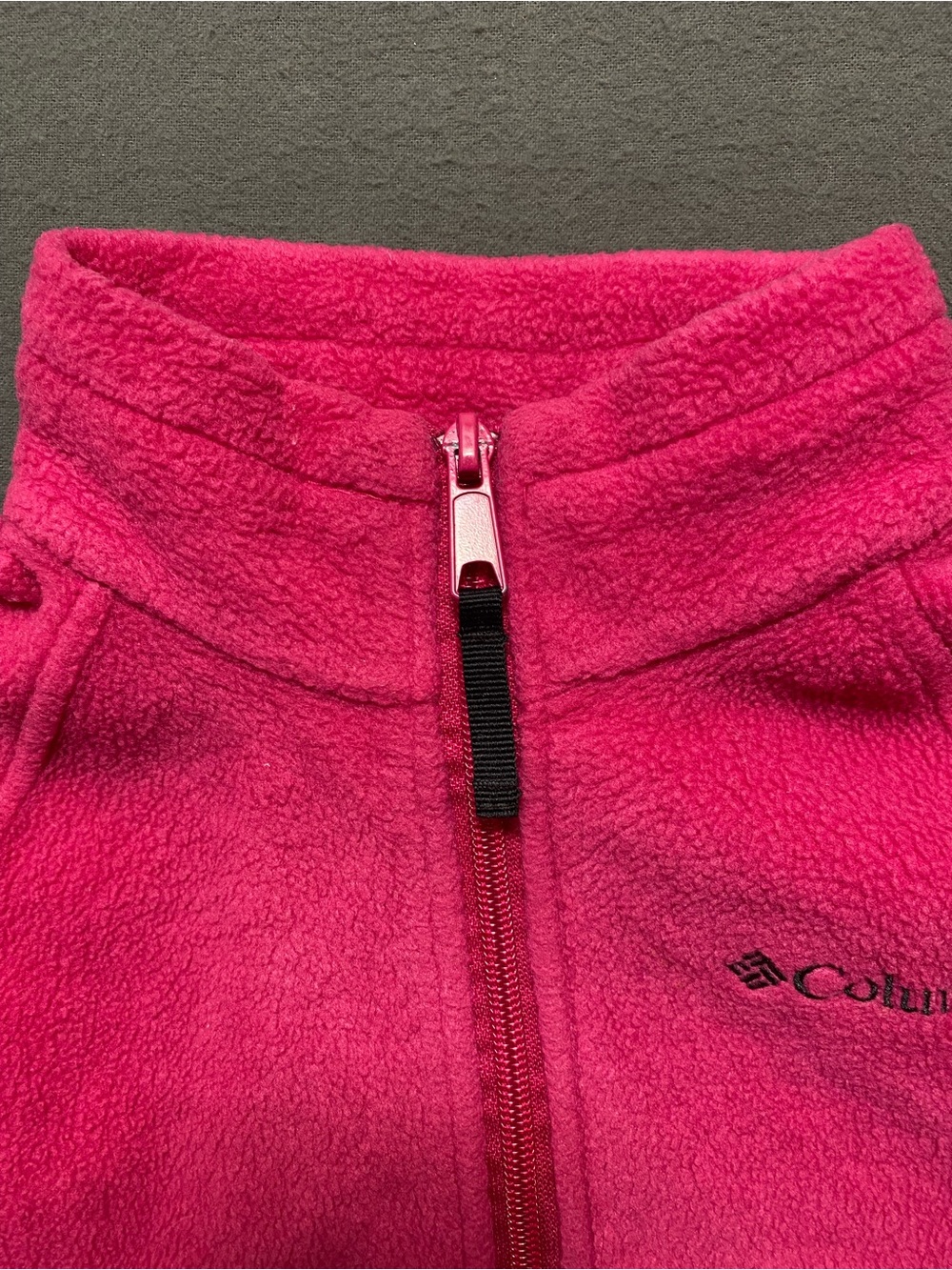 Columbia Bright Pink Fleece Jacket 3T - Picture 4 of 5